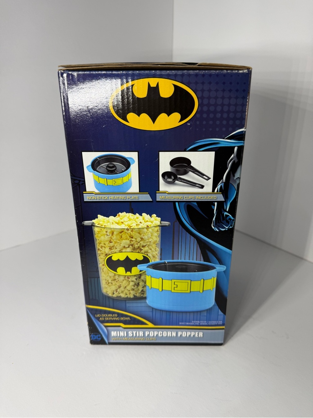 Batman Blue and Yellow Mini Popcorn Stirrer - Picture 2 of 7
